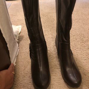 Black Samantha Knee High Boots